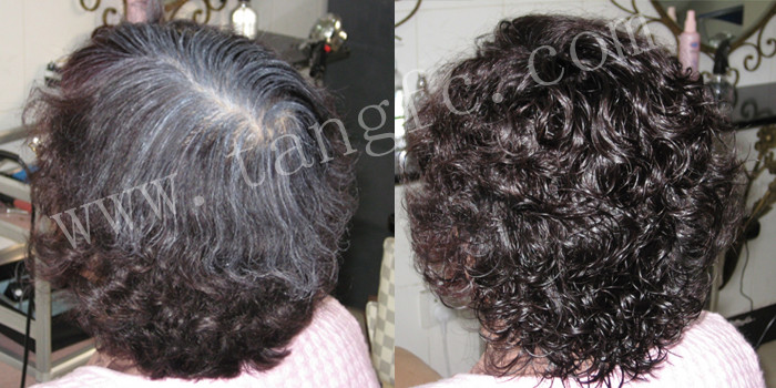 老太太假發(fā)圖片，選擇唐風(fēng)采給自己一個(gè)變年輕的機(jī)會(huì)！